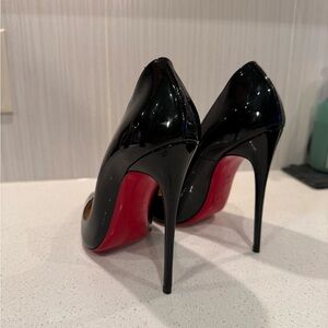 Christian Louboutin Black Heels with Signature Red Soles